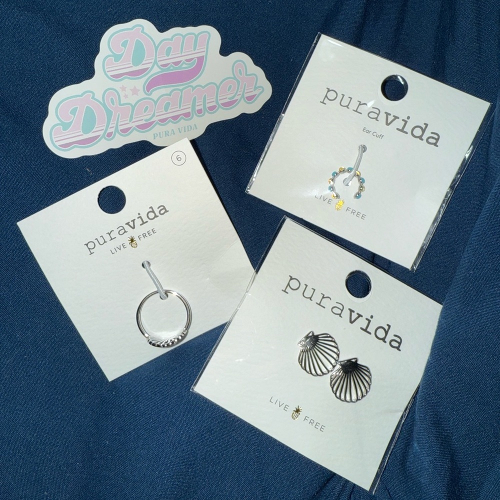 NEW Puravida Set - Earrings, Ring + Ear Cuff